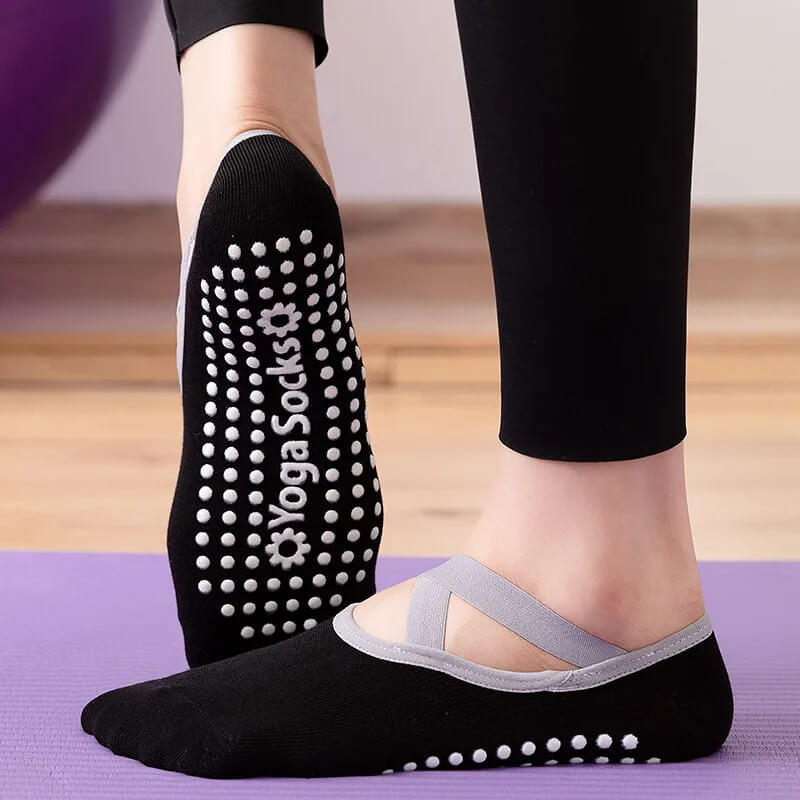 Meias Femininas Antiderrapante Para Yoga GlamourSteps