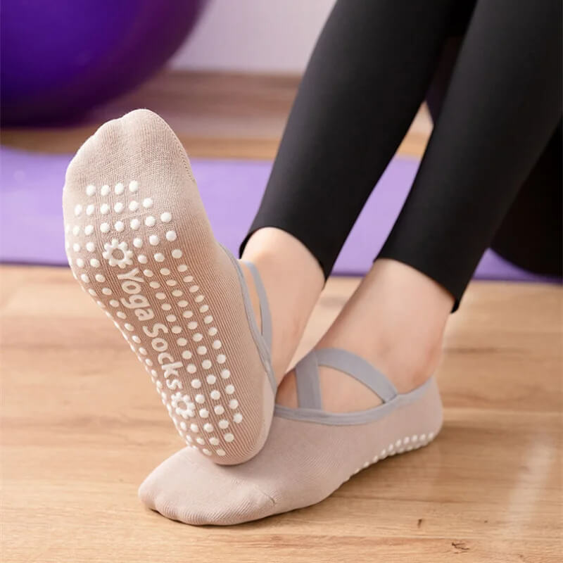 Meias Femininas Antiderrapante Para Yoga GlamourSteps