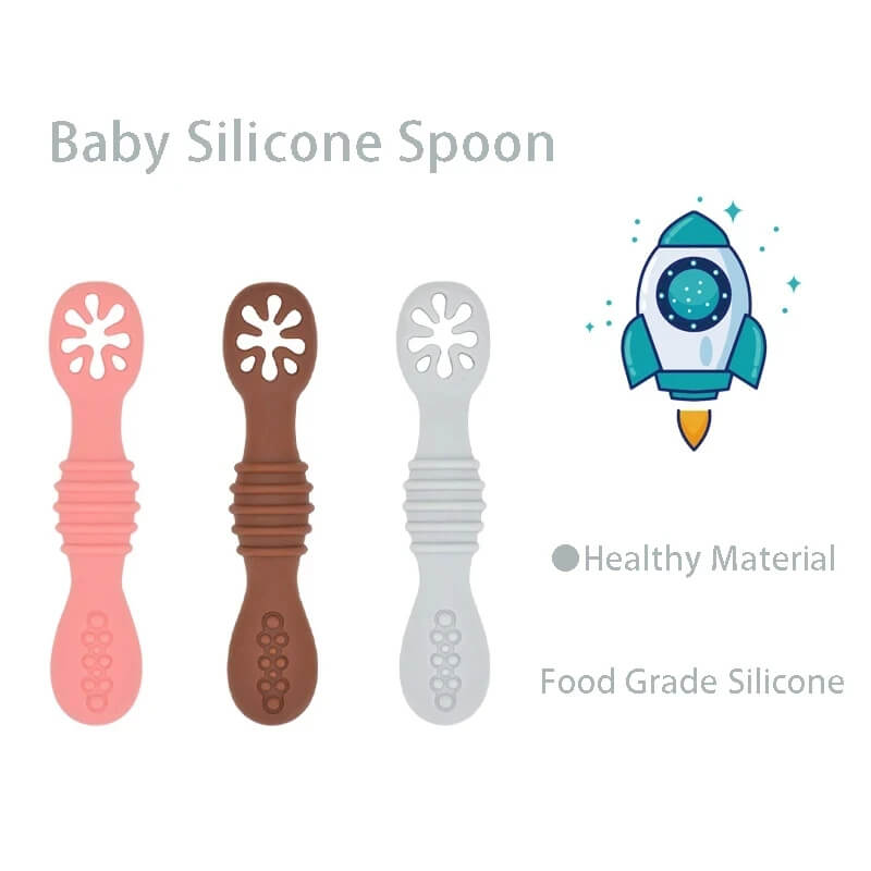 Colher Infantil De Silicone MiniDelícia